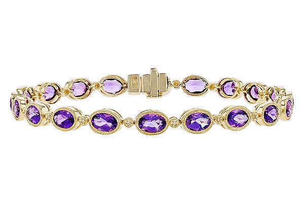 D319-84518: BRACELET 6.86 TW AMETHYST 6.90 TGW