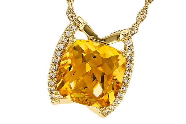 D319-87264: NECKLACE 3.74 CITRINE 3.85 TGW (10MM CIT)