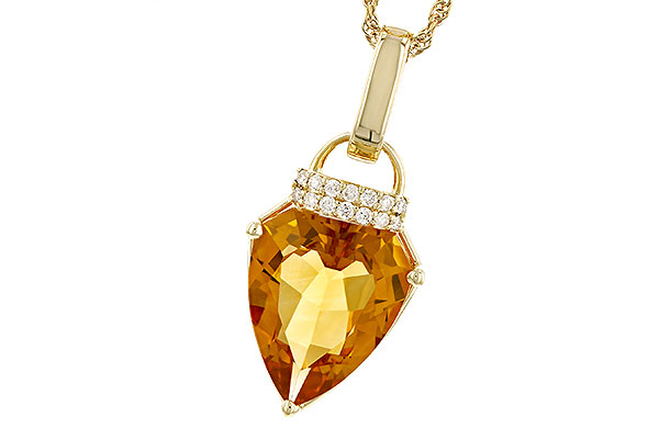D319-89073: NECKLACE 3.12 CITRINE 3.18 TGW (12x10MM CIT)