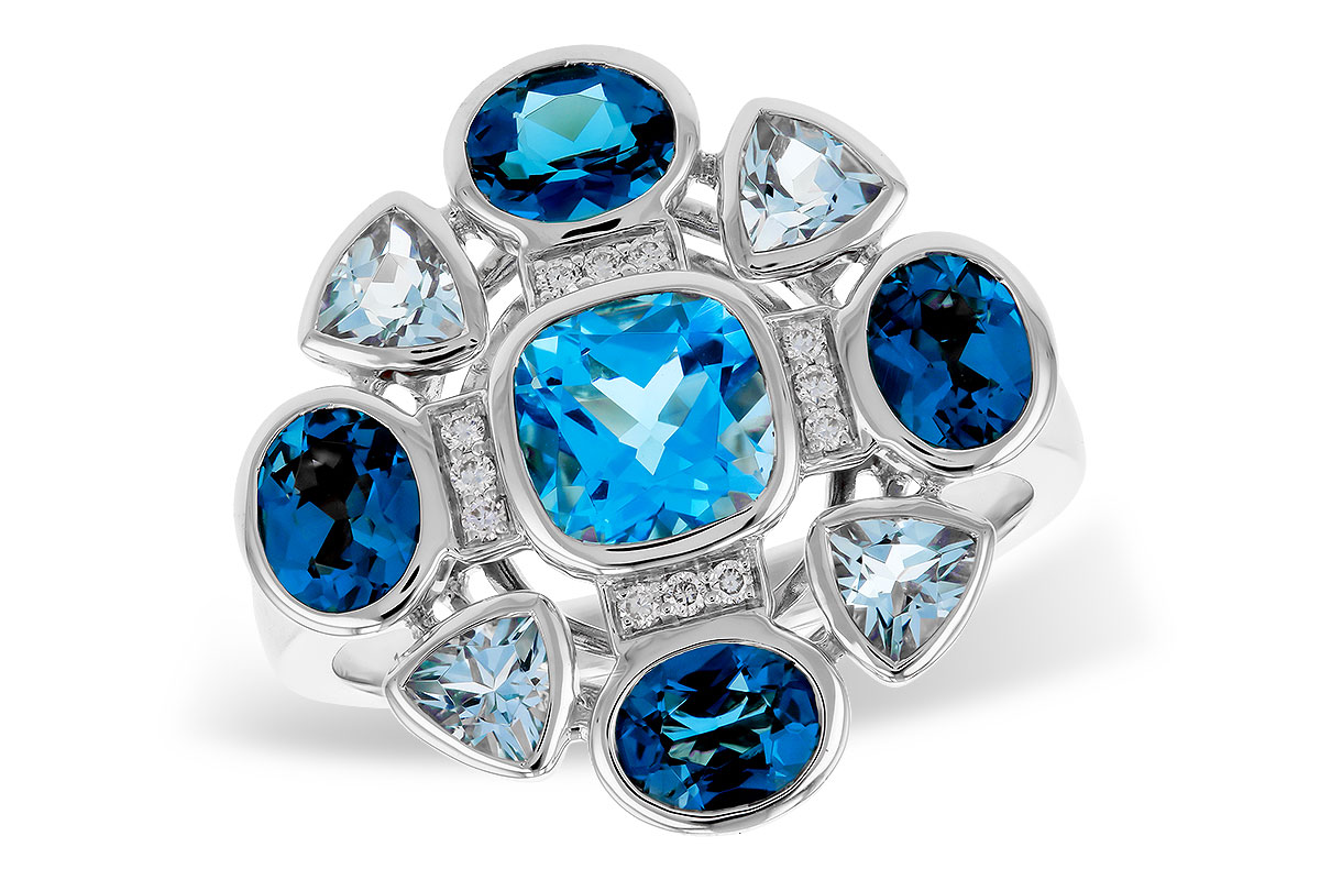 D320-76282: LDS RG 3.19 TW BLUE TOPAZ 3.25 TGW