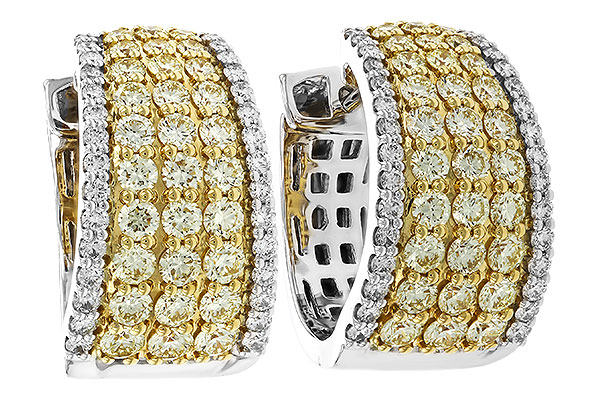 D320-78164: EARRINGS 1.52 YELLOW DIAS 1.96 TW