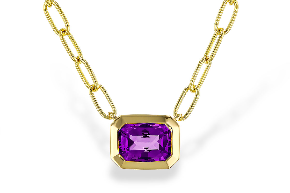 D320-79073: NECKLACE .82 AMETHYST (18")