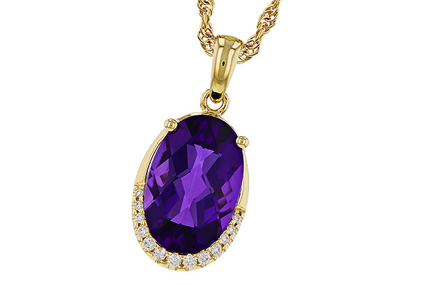 D320-81727: NECKLACE 2.70 AMETHYST 2.76 TGW (12x8MM OV)