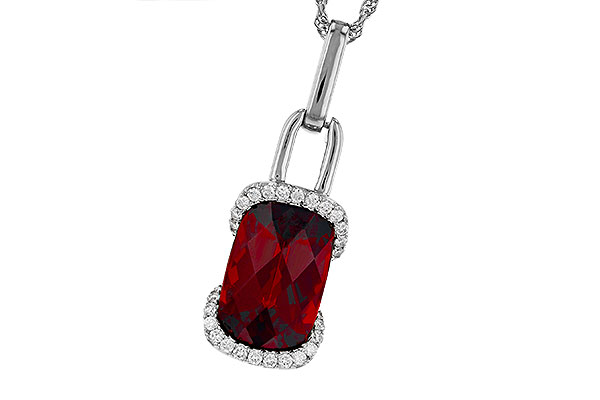 D321-64482: NECK 4.30 GARNET 4.45 TGW (12x8MM GAR)