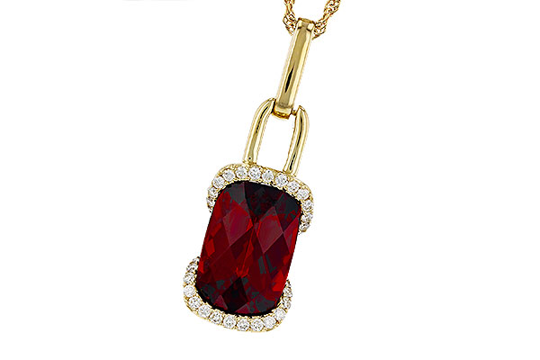 D321-64482: NECK 4.30 GARNET 4.45 TGW (12x8MM GAR)