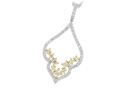E234-41773: NECK .35 YELLOW DIAS .88 TW