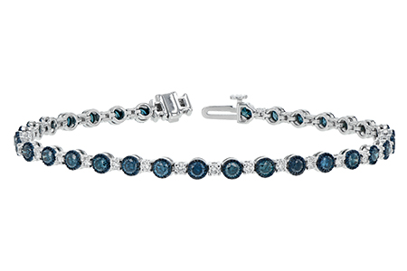 E234-45364: BRACELET 2.35 BLUE DIA 3.17 TW