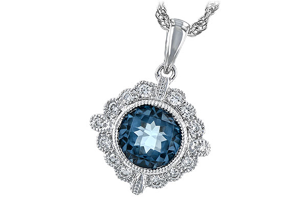 E235-30864: NECK .98 BLUE TOPAZ 1.10 TGW