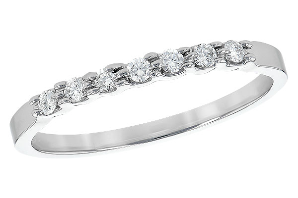 E235-33618: LDS DIA WED RG .12 TW (7 STONES)