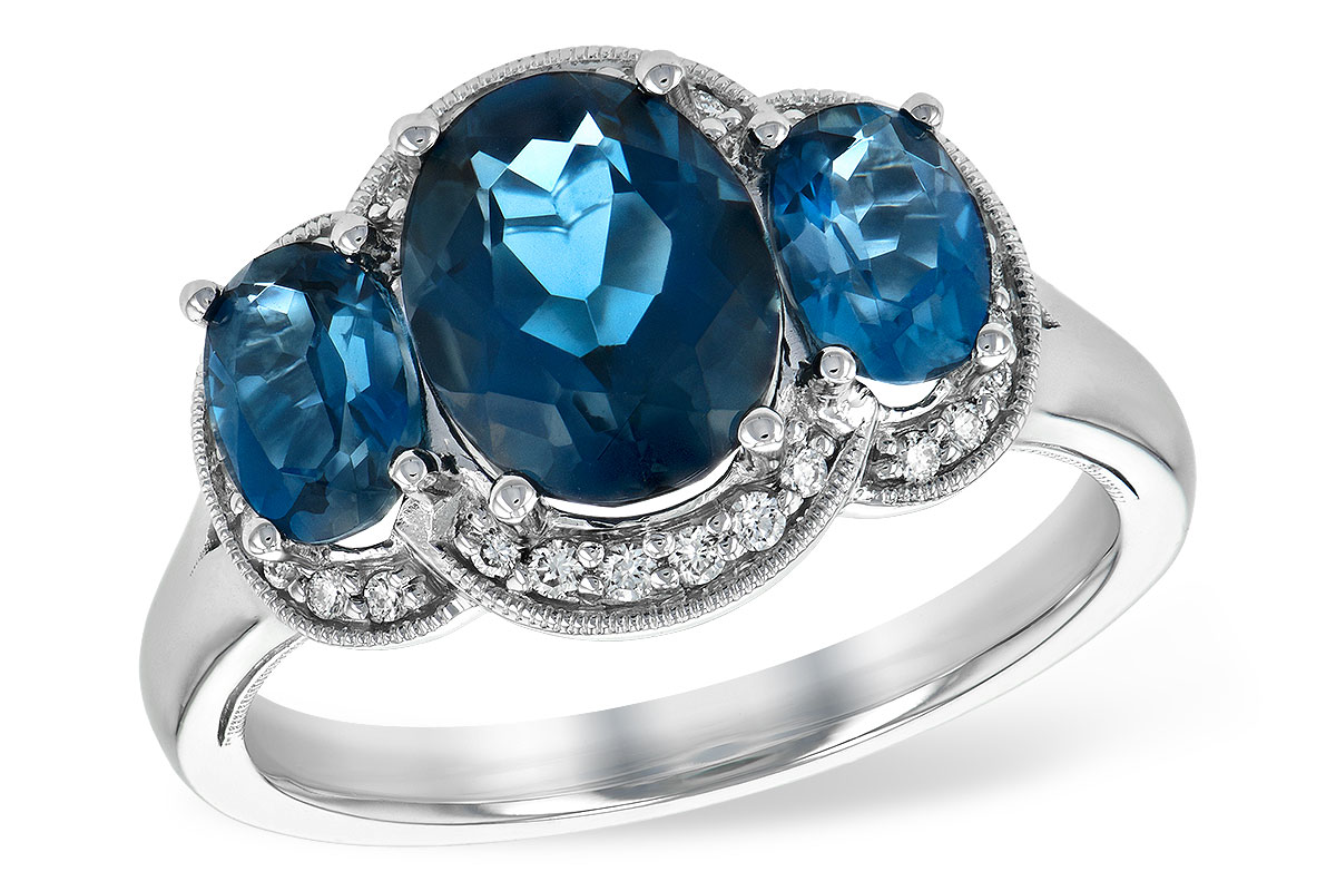 E235-34473: LDS RG 4.20 BLUE TOPAZ 4.33 TGW