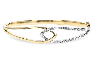 E235-35436: BANGLE BRACELET .50 TW