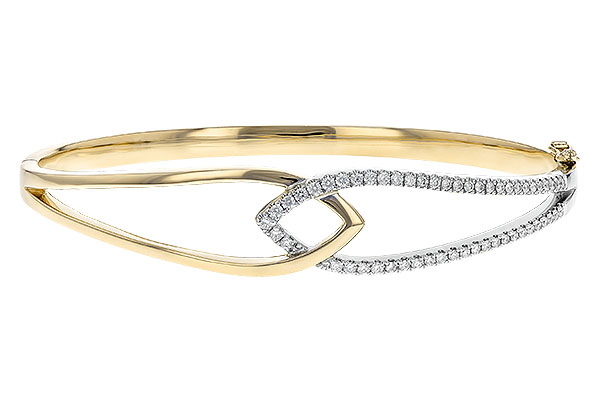 E235-35436: BANGLE BRACELET .50 TW