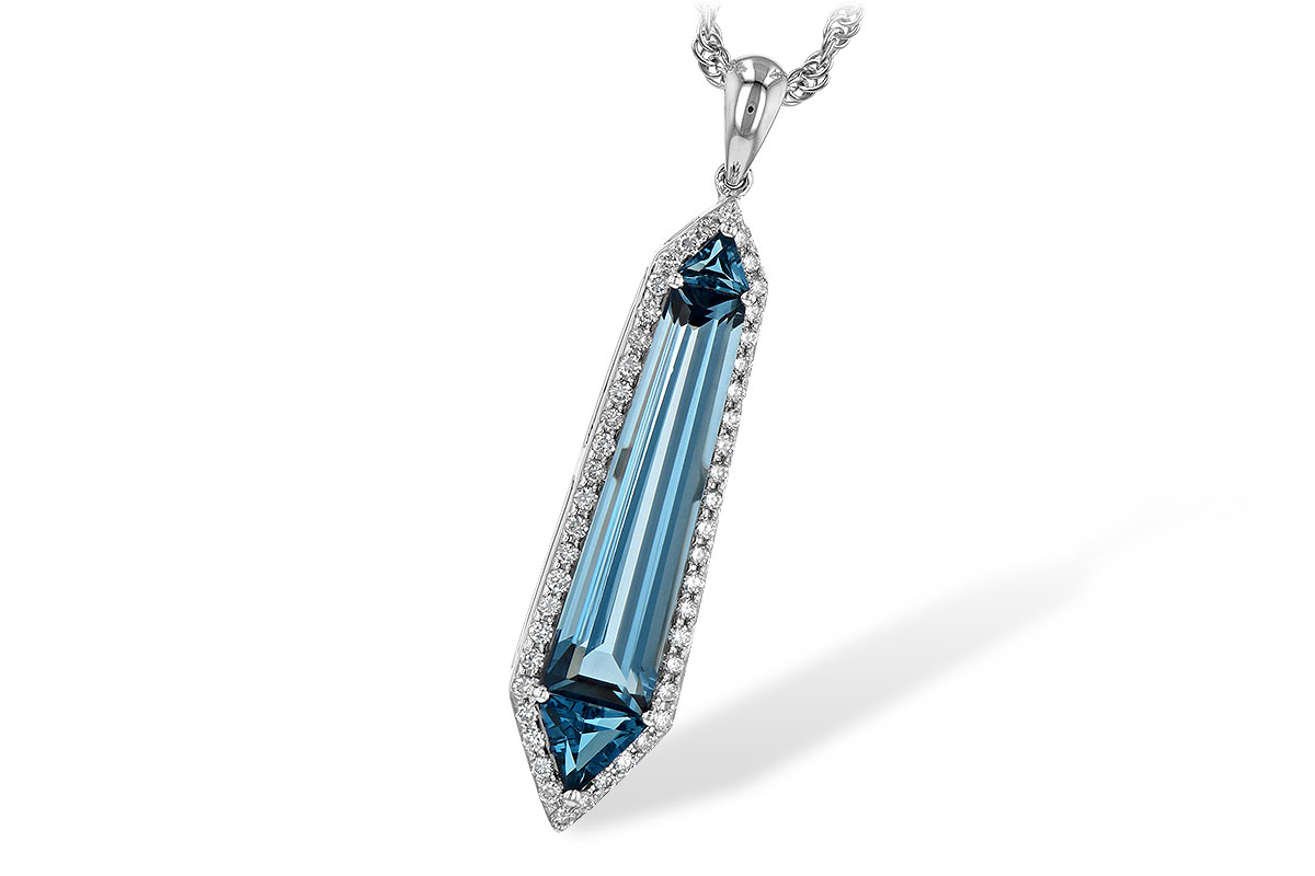 E236-19055: NECK 3.47 LONDON BLUE TOPAZ 3.70 TGW