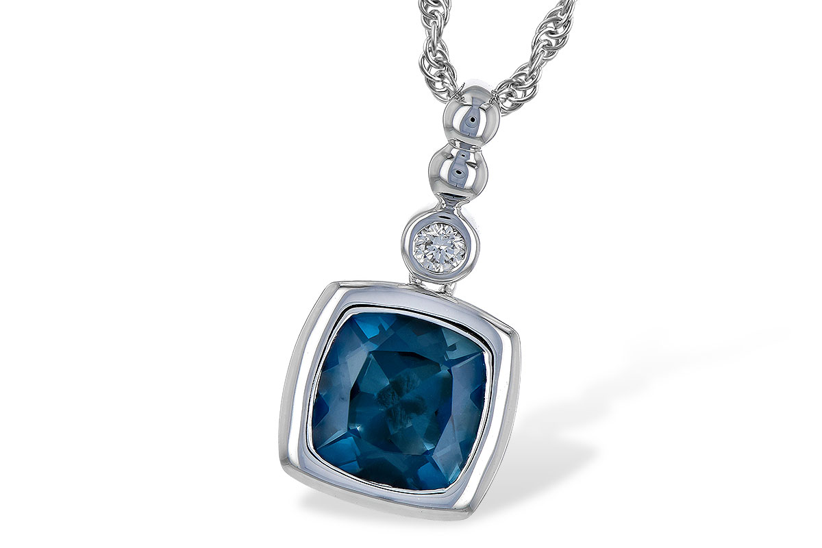 E236-21736: NECK 1.50 LONDON BLUE TOPAZ 1.54 TGW
