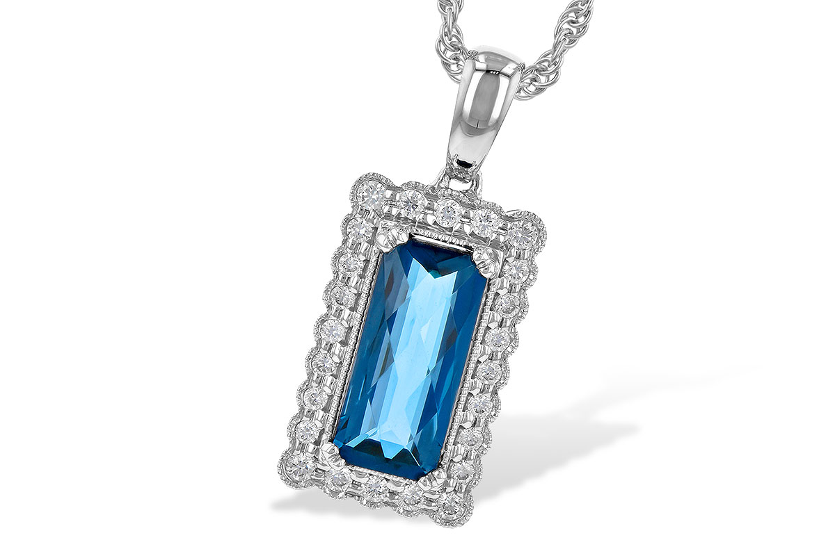 E236-26282: NECK 1.55 LONDON BLUE TOPAZ 1.70 TGW