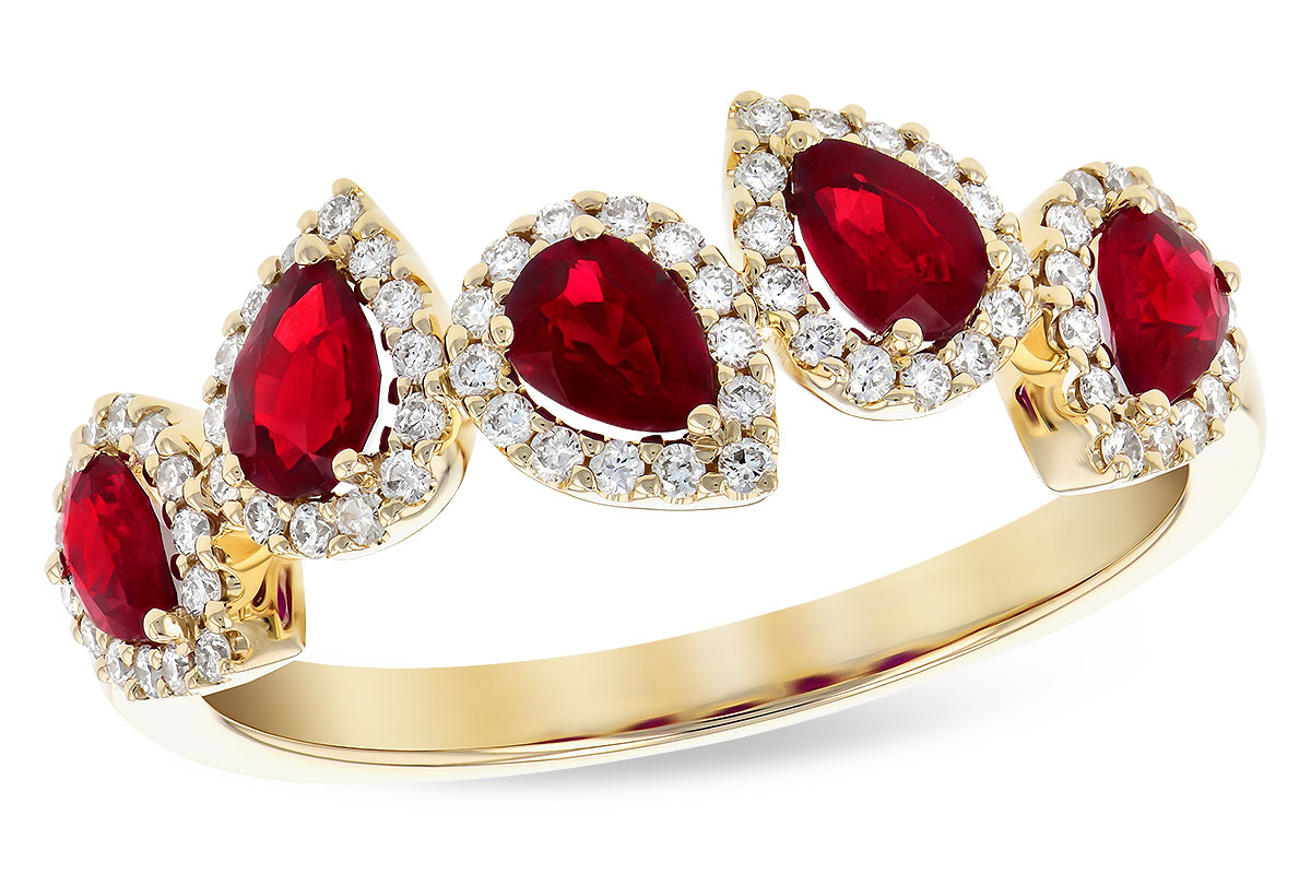 E318-93600: LDS RG .90 TW RUBY 1.14 TGW