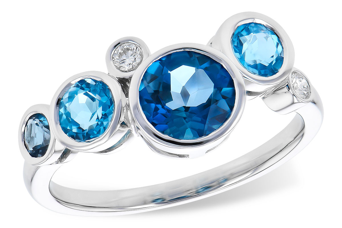 E318-98155: LDS RG 1.40 TW BLUE TOPAZ 1.45 TGW