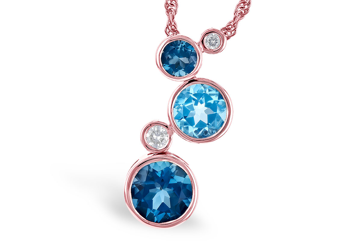 E318-98164: NECK 2.30 BLUE TOPAZ 2.40 TGW