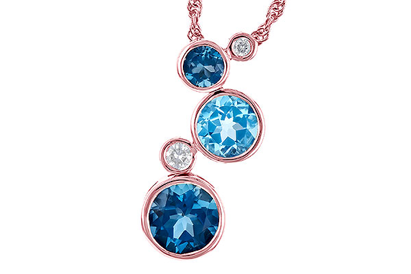 E318-98164: NECK 2.30 BLUE TOPAZ 2.40 TGW