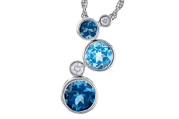 E318-98164: NECK 2.30 BLUE TOPAZ 2.40 TGW
