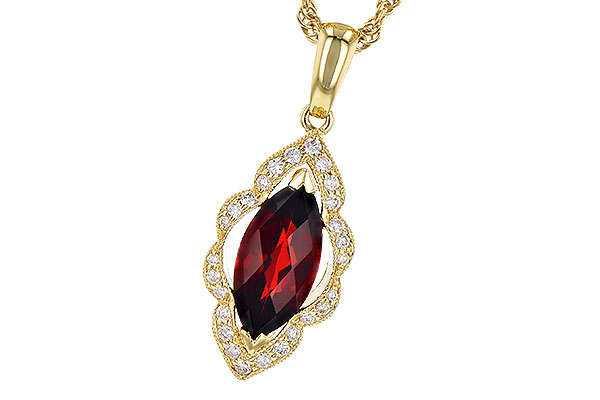 E318-99009: NECK 1.25 GARNET 1.36 TGW