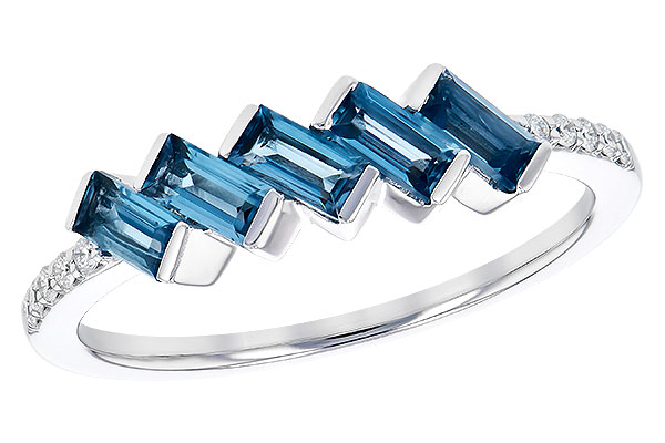 E318-99964: LDS RG .75 LONDON BLUE TOPAZ .82 TGW