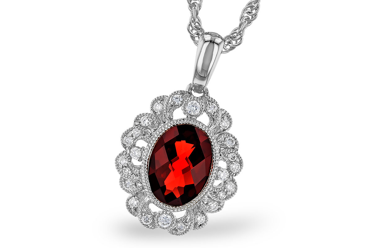 E319-84509: NECK 1.40 GARNET 1.54 TGW (8x6MM GAR)