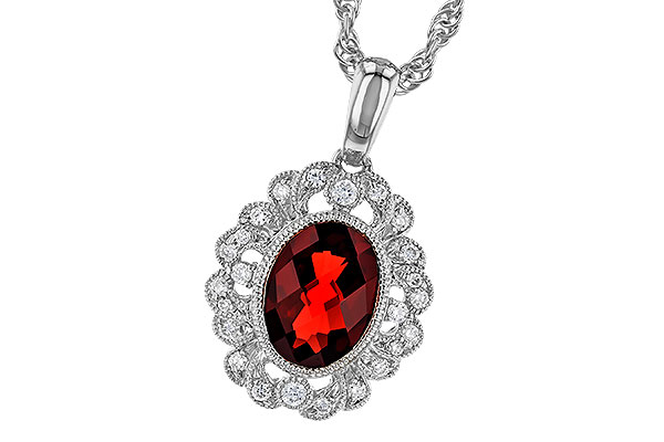 E319-84509: NECK 1.40 GARNET 1.54 TGW (8x6MM GAR)