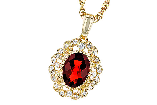 E319-84509: NECK 1.40 GARNET 1.54 TGW (8x6MM GAR)