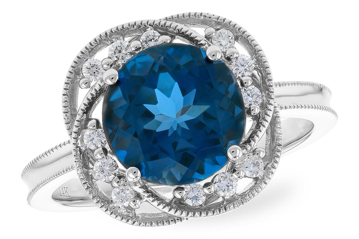 E319-85436: LDS RG 2.90 LONDON BLUE TOPAZ 3.05 TGW (9MM LBT)