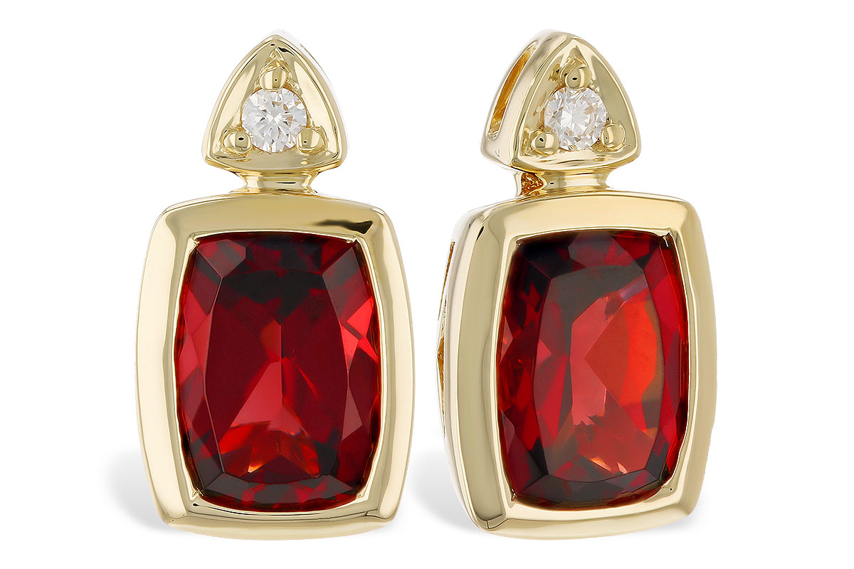 E319-86336: EARR 1.90 TW GARNET 1.94 TGW (7x5MM GAR)