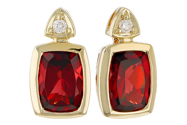 E319-86336: EARR 1.90 TW GARNET 1.94 TGW (7x5MM GAR)