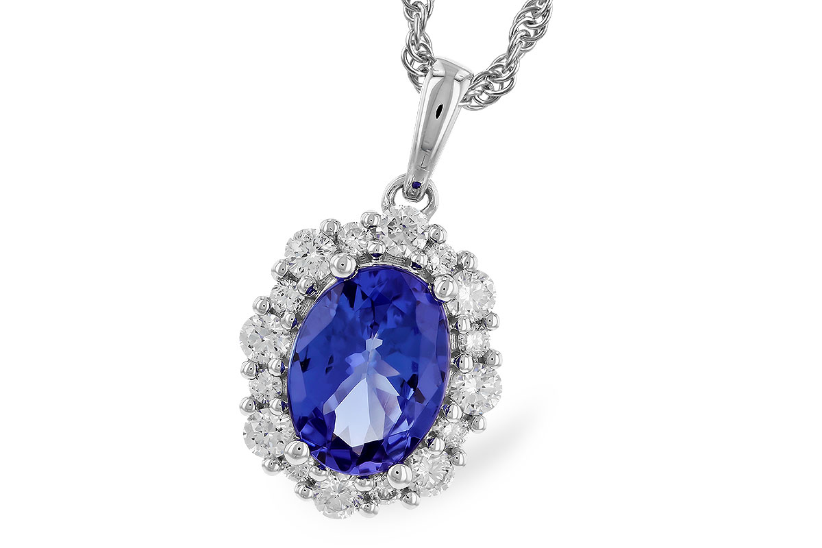 E319-86355: NECK 1.02 TANZANITE 1.32 TGW (8x6 OVAL)