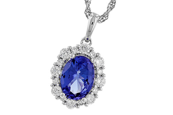 E319-86355: NECK 1.02 TANZANITE 1.32 TGW (8x6 OVAL)