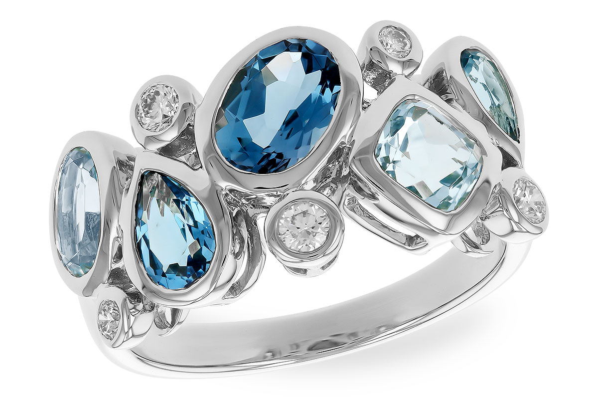E319-88091: LDS RG 2.57 BLUE TOPAZ TW 2.75 TGW