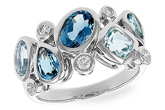 E319-88091: LDS RG 2.57 BLUE TOPAZ TW 2.75 TGW