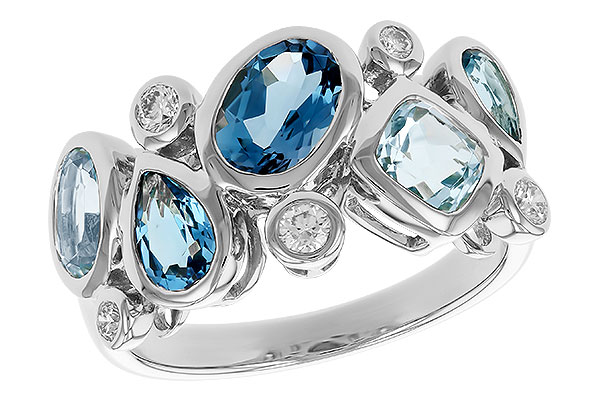 E319-88091: LDS RG 2.57 BLUE TOPAZ TW 2.75 TGW