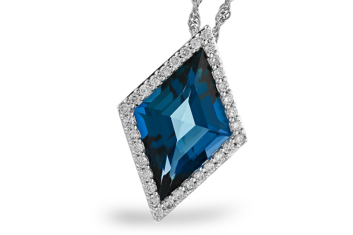 E319-89064: NECK 3.04 LONDON BLUE TOPAZ 3.20 TGW
