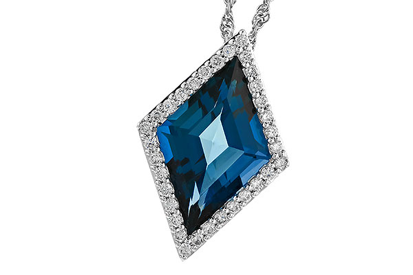 E319-89064: NECK 3.04 LONDON BLUE TOPAZ 3.20 TGW