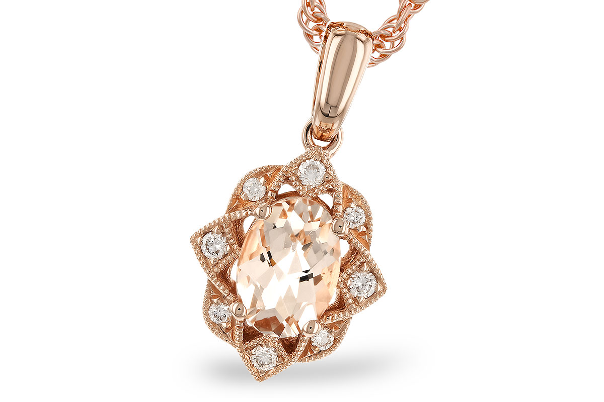 E319-89082: NECK .62 MORGANITE .70 TGW (7x5MM MORG)
