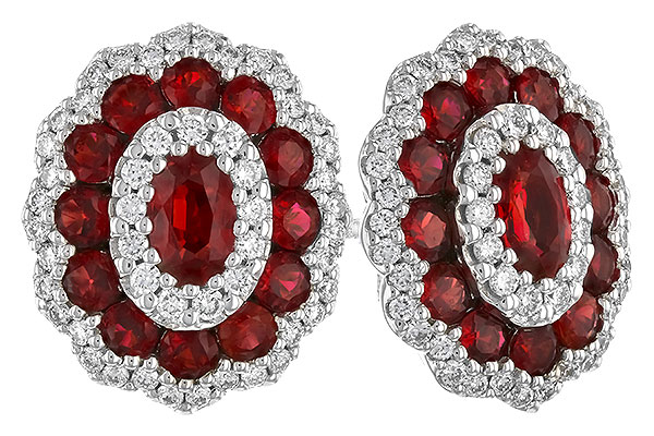 E319-90891: EARR 1.68 TW RUBY 2.15 TGW (5x3MM RUBY)