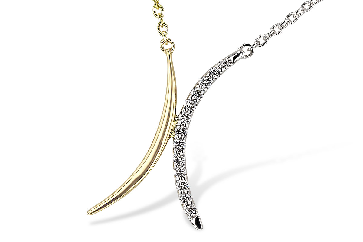 E320-73573: NECKLACE .14 TW (18")