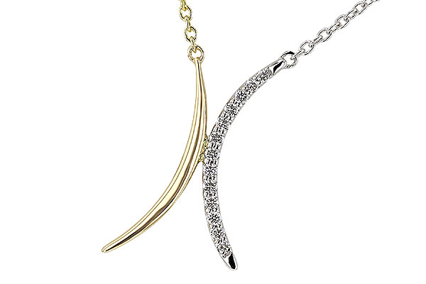 E320-73573: NECKLACE .14 TW (18")