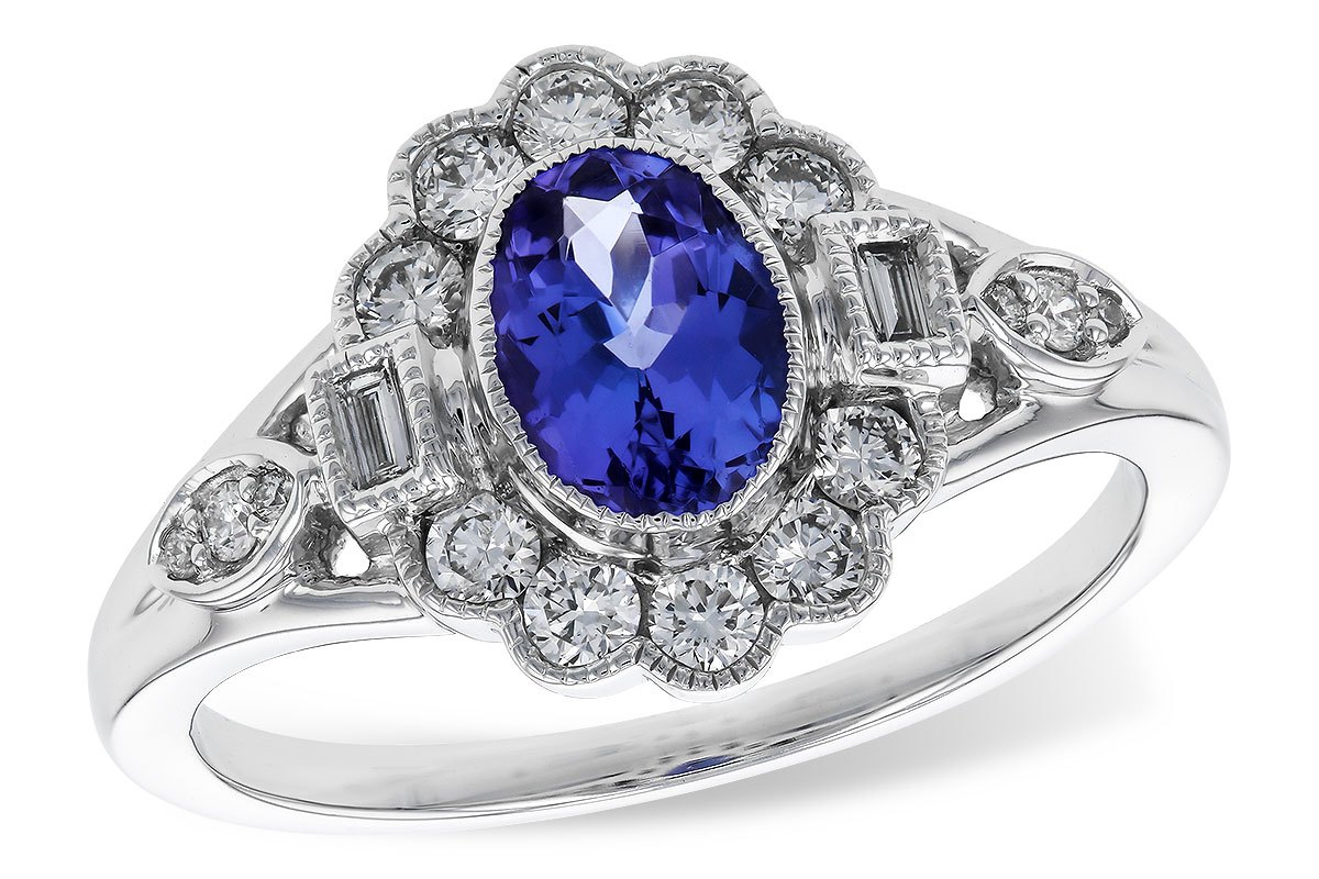 E320-74509: LDS RG .80 TANZANITE 1.20 TGW (7x5MM OV)
