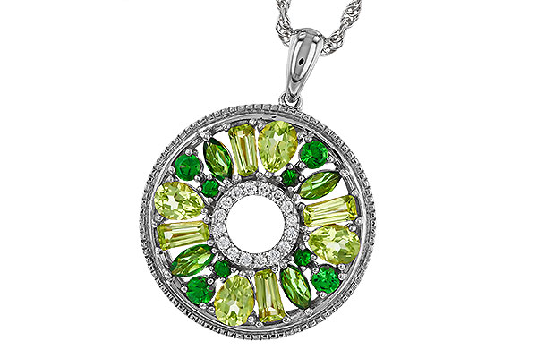 E320-77218: NECKLACE 1.47 SEMI-PREC (PER & GR.GT) 1.52 TGW