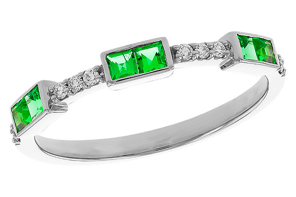 E320-78155: LDS WED RG .23 TW EMERALD .30 TGW