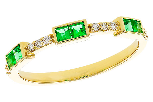 E320-78155: LDS WED RG .23 TW EMERALD .30 TGW