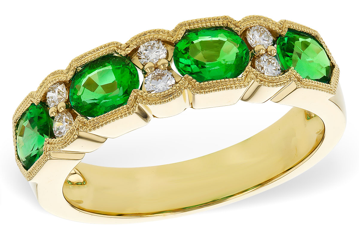 E320-80882: LDS WED RG 1.20 EMERALD 1.38 TGW (5x4MM EMER)
