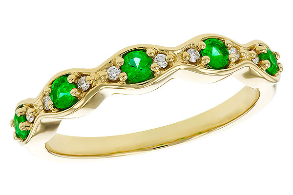 E320-81736: LDS WED RG .21 TW EMERALD .27 TGW