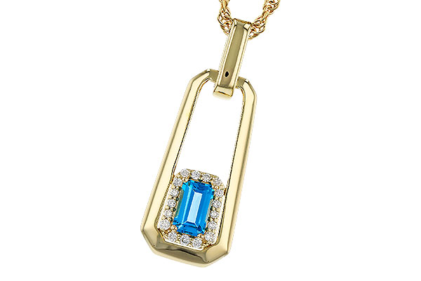 E320-81782: NECKLACE .33 BLUE TOPAZ .40 TGW (5x3MM BT)